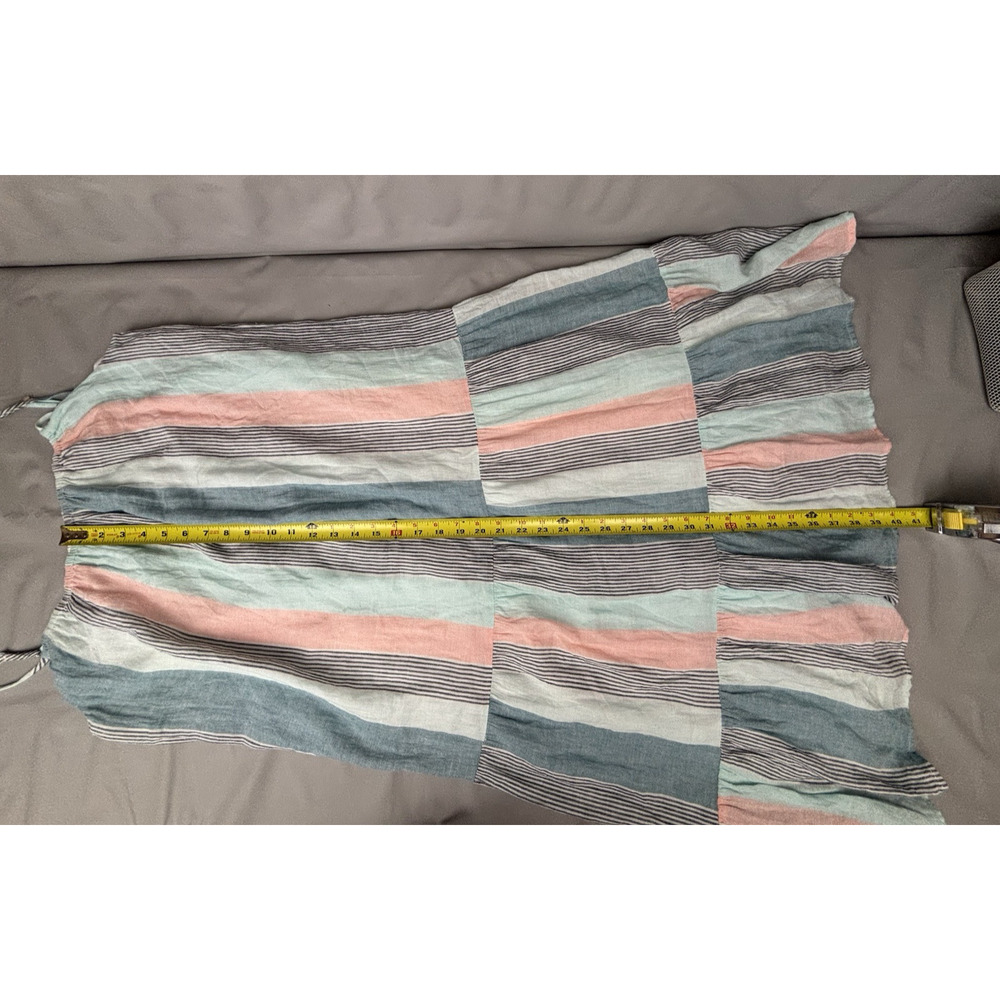 Rails Adora Dress Womens XL Highland Stripe Linen Blend Spaghetti Strap Midi - Picture 12 of 16
